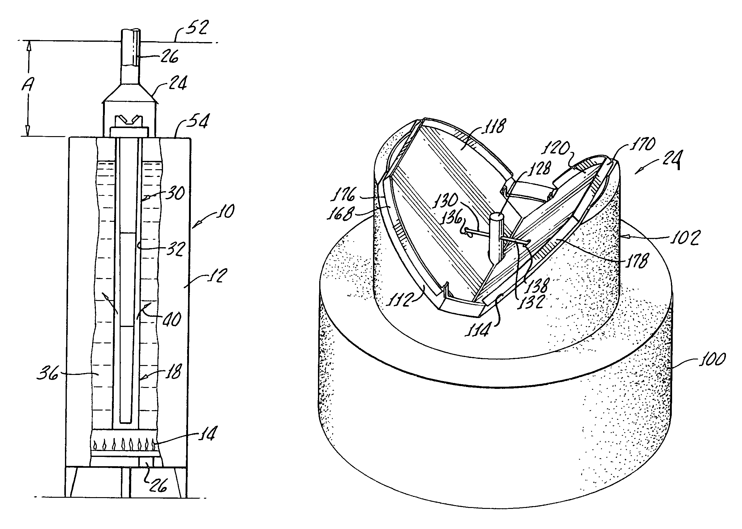 Gas water heater damper/baffle