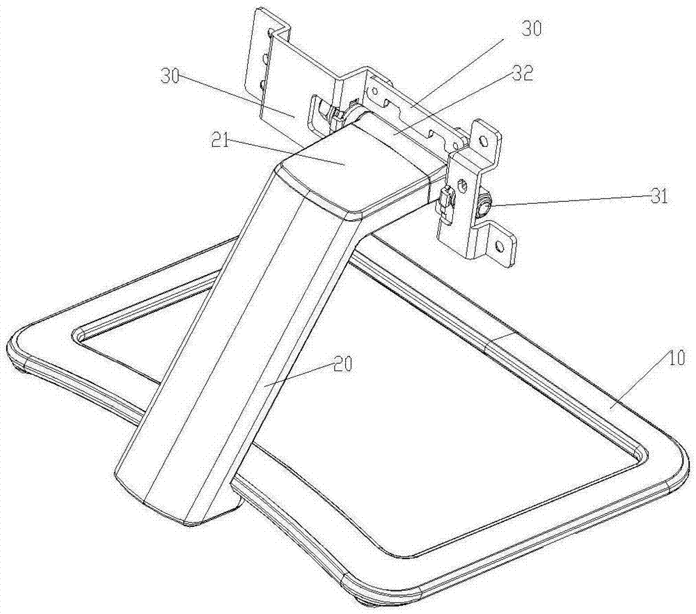 Improved supporting frame for stand column top wedge insertion and extraction quick release mechanism