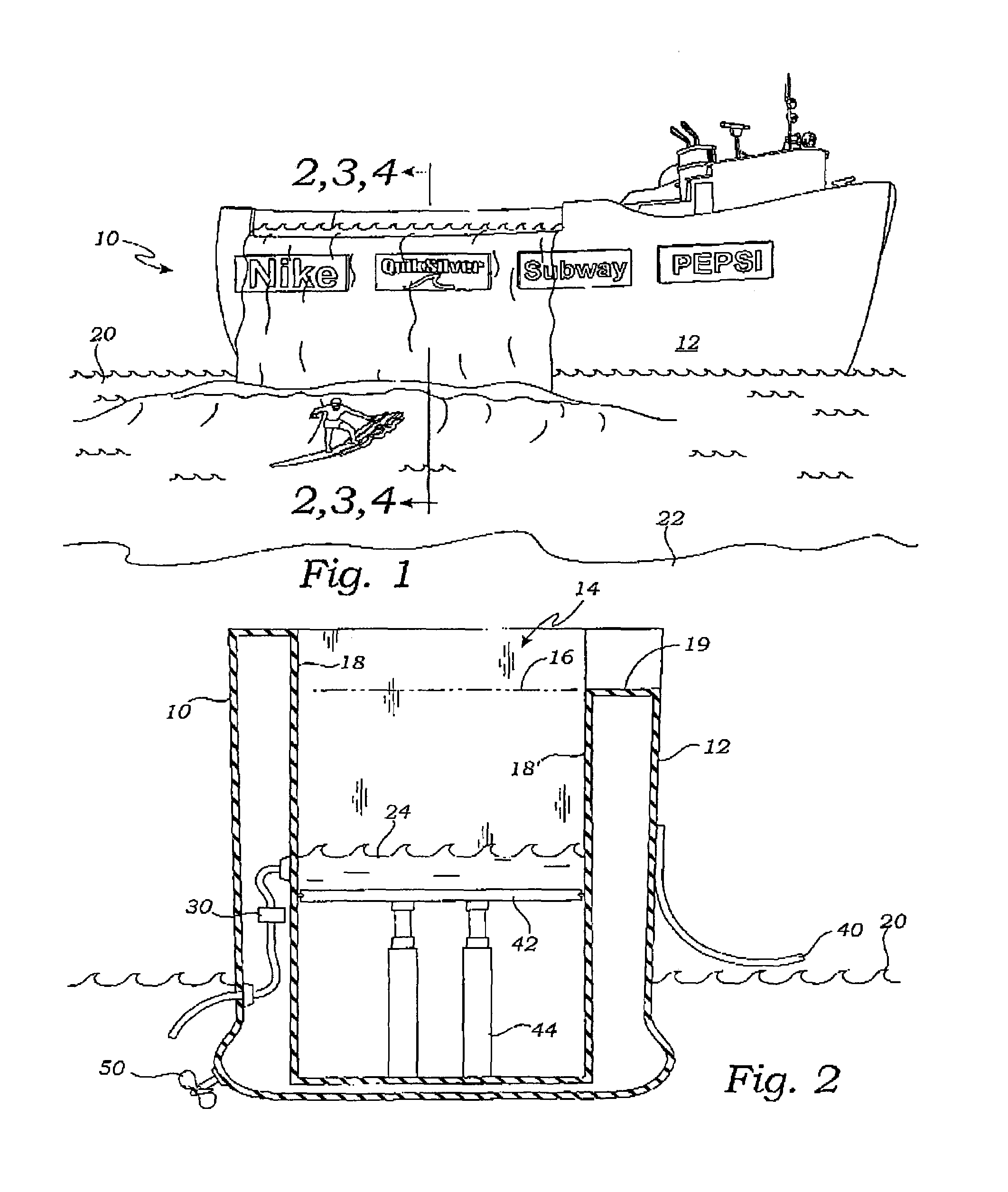 Floating wave making apparatus