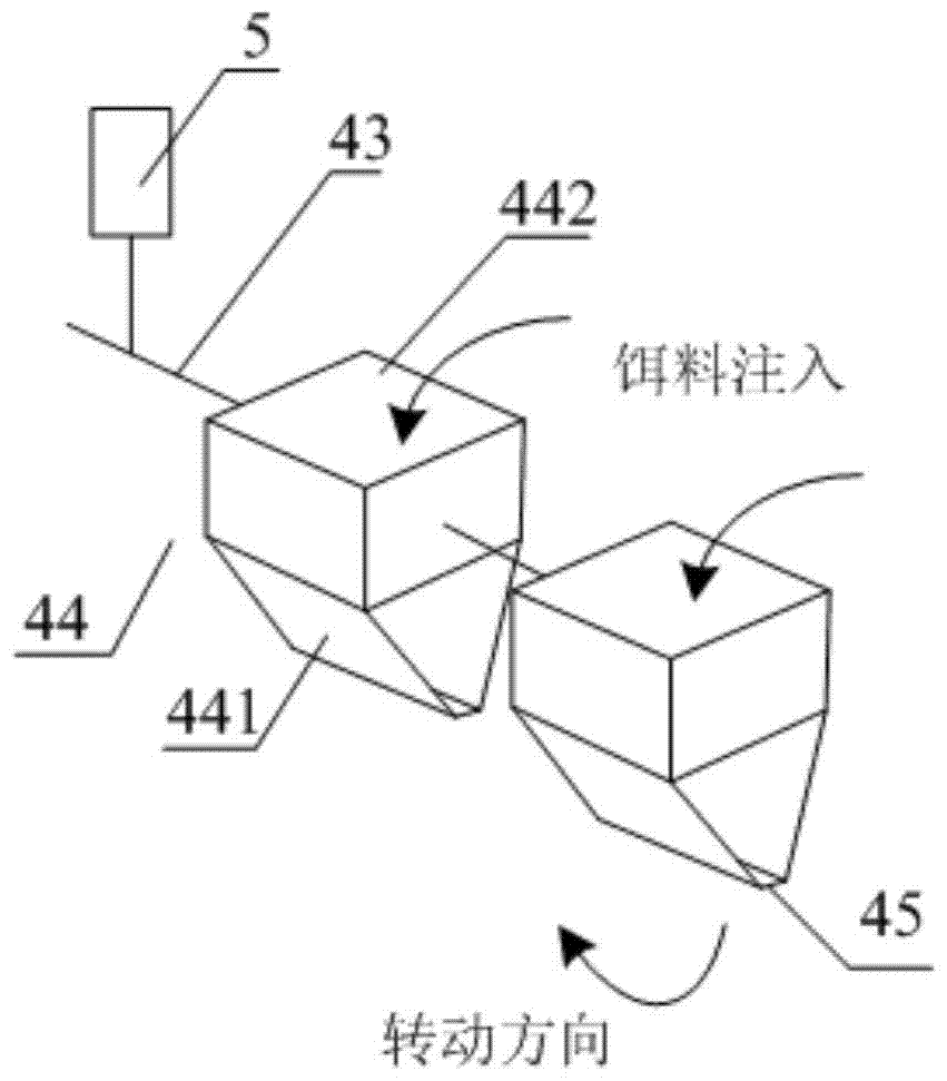 An intelligent water change and bait feeding device for household fish tanks