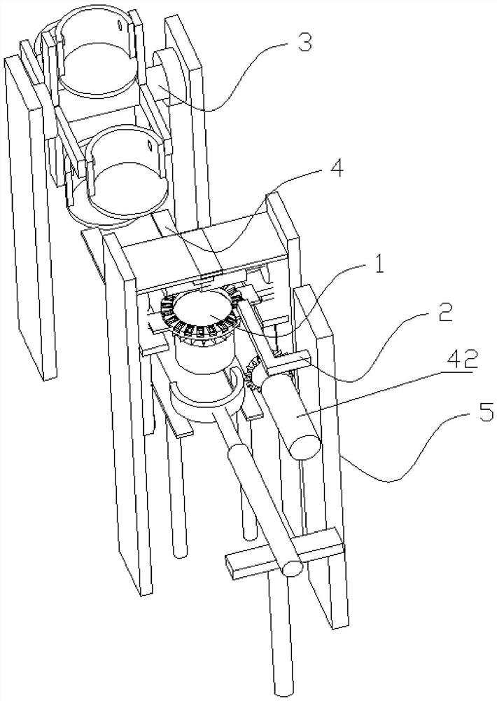 Blood smear dyeing device with groove