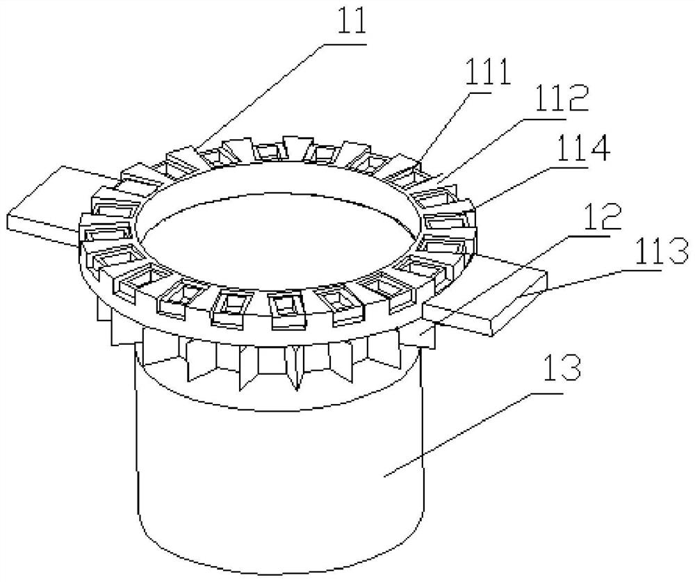 Blood smear dyeing device with groove