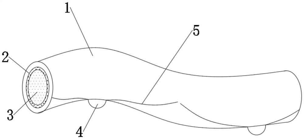 Humidity-control and heat-dissipation type aerial cable