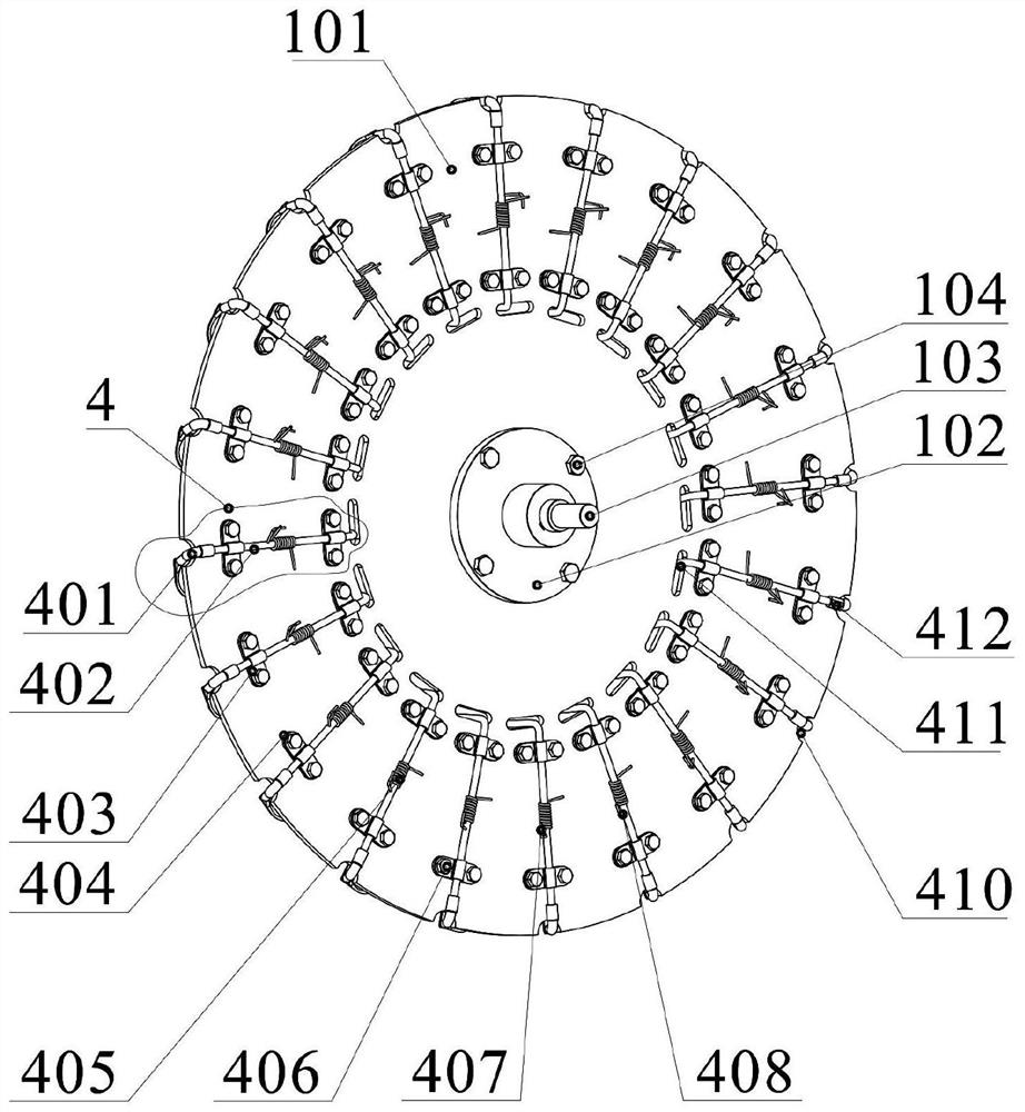 Spoon clamp type precision allium chinensis seed sowing device