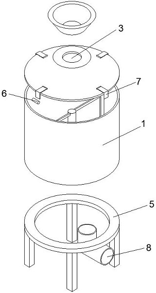 Modification device of modified bentonite for algae removal