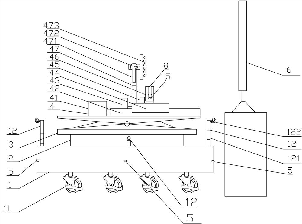 Display screen carrying robot