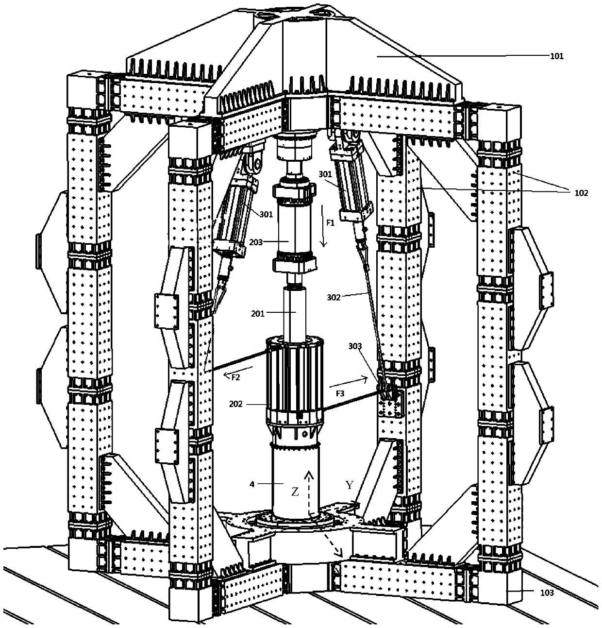 Component detection combined loading device and component detection combined loading detection method