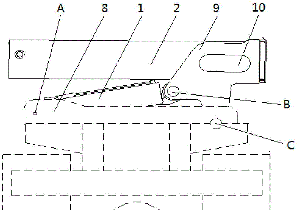 Swing telescopic outrigger device and container side self-loading and unloading transport vehicle