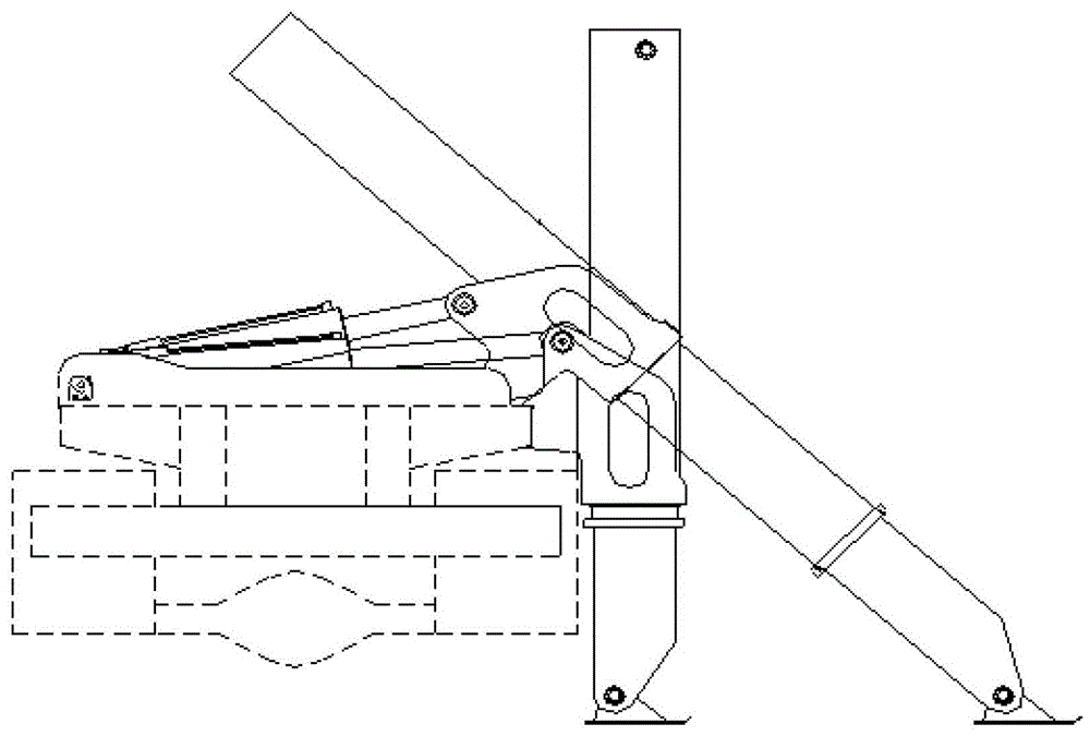 Swing telescopic outrigger device and container side self-loading and unloading transport vehicle