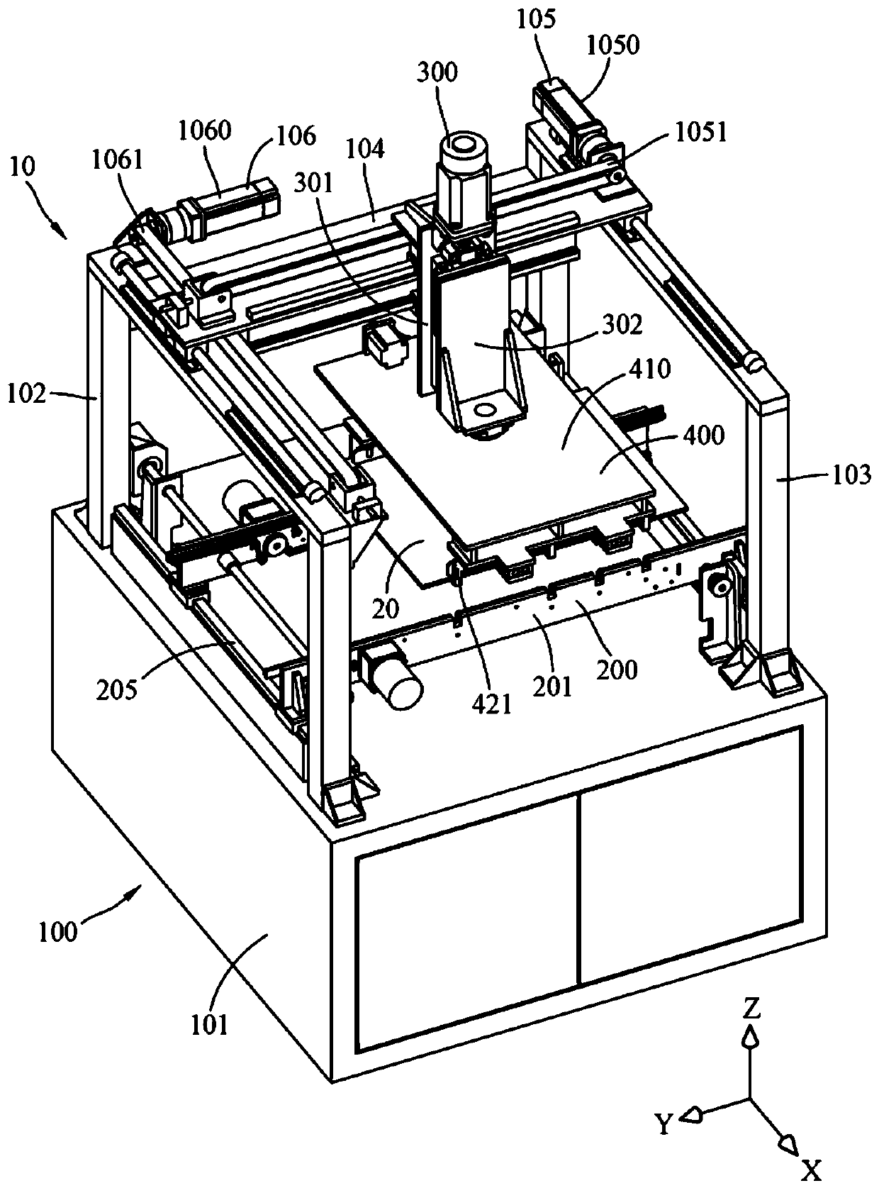 Taking and putting device