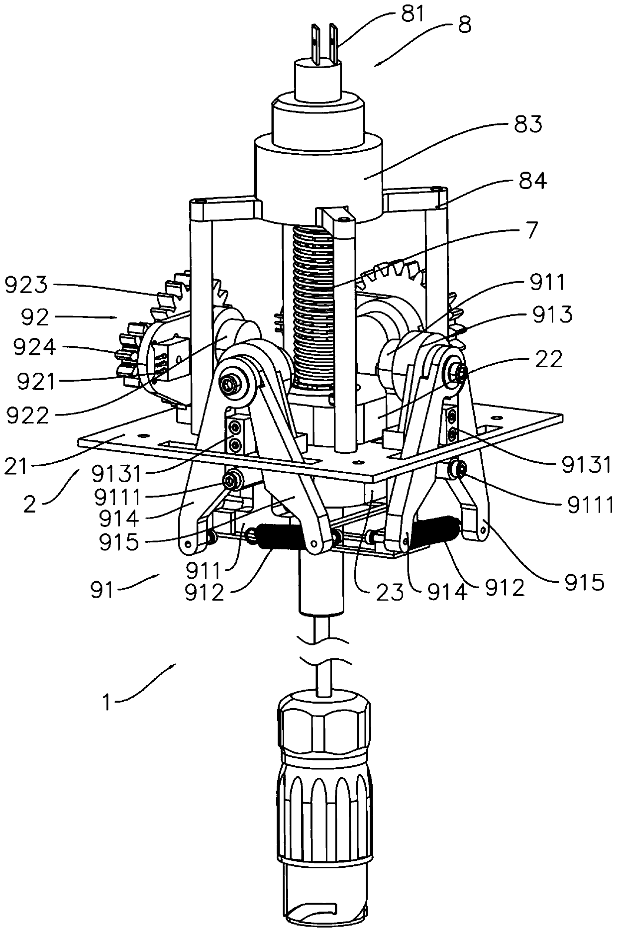 High-strength anti-pulling angle moving device, tethered unmanned aerial vehicle and tethered unmanned aerial vehicle system