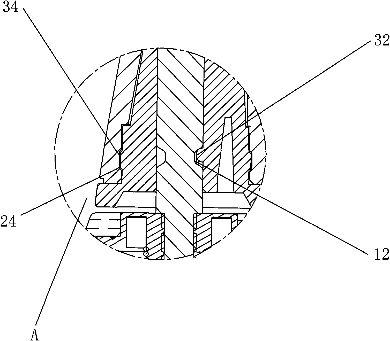 Brush head device for electronic toothbrush