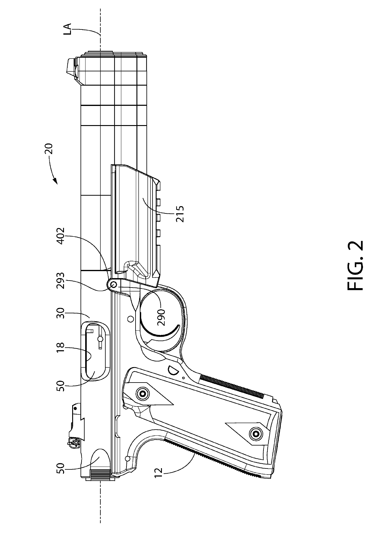 Integrally suppressed handgun