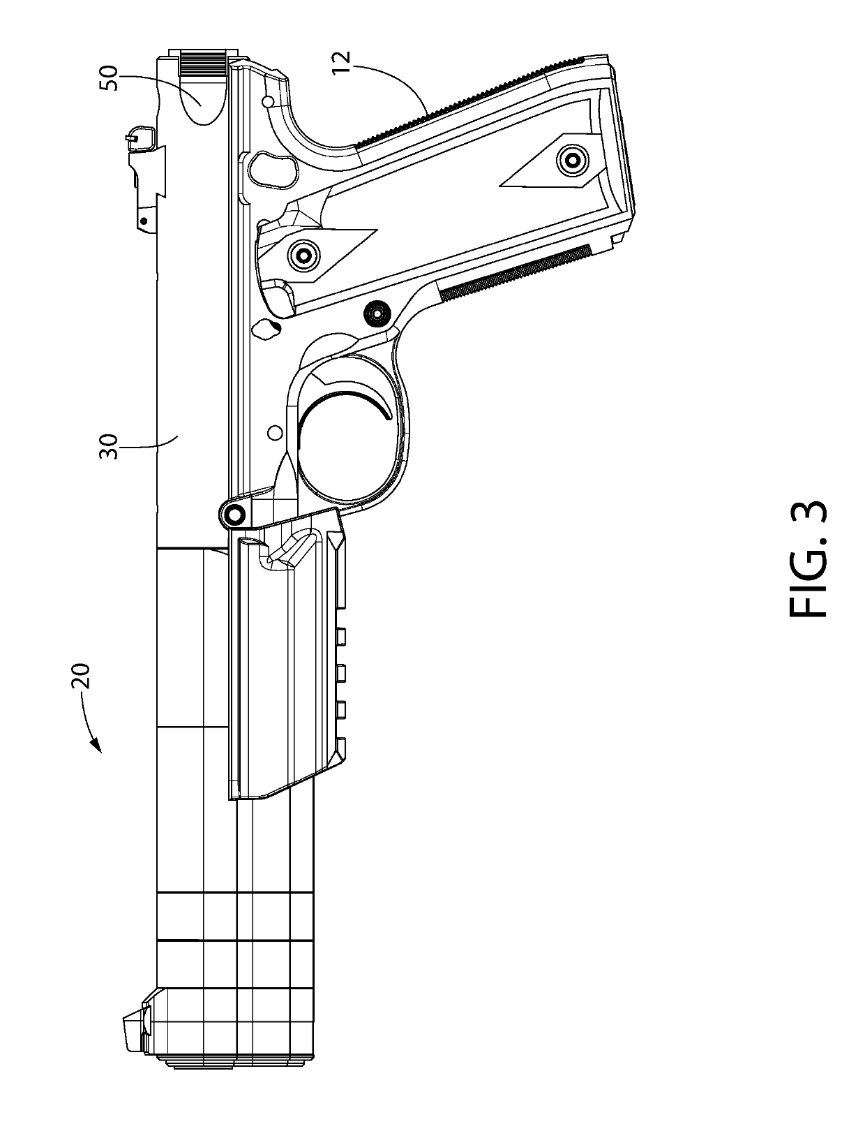 Integrally suppressed handgun