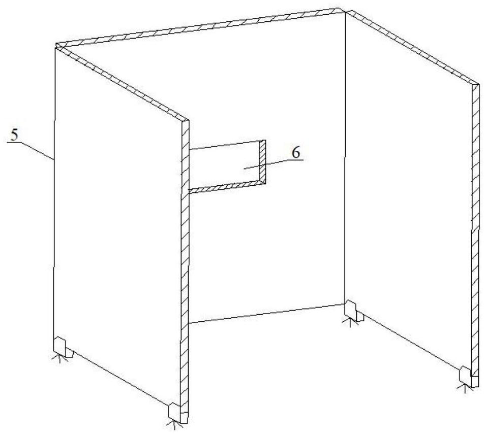 Method and device for testing flame retardant property of intumescent fire retardant coating under action of environmental wind