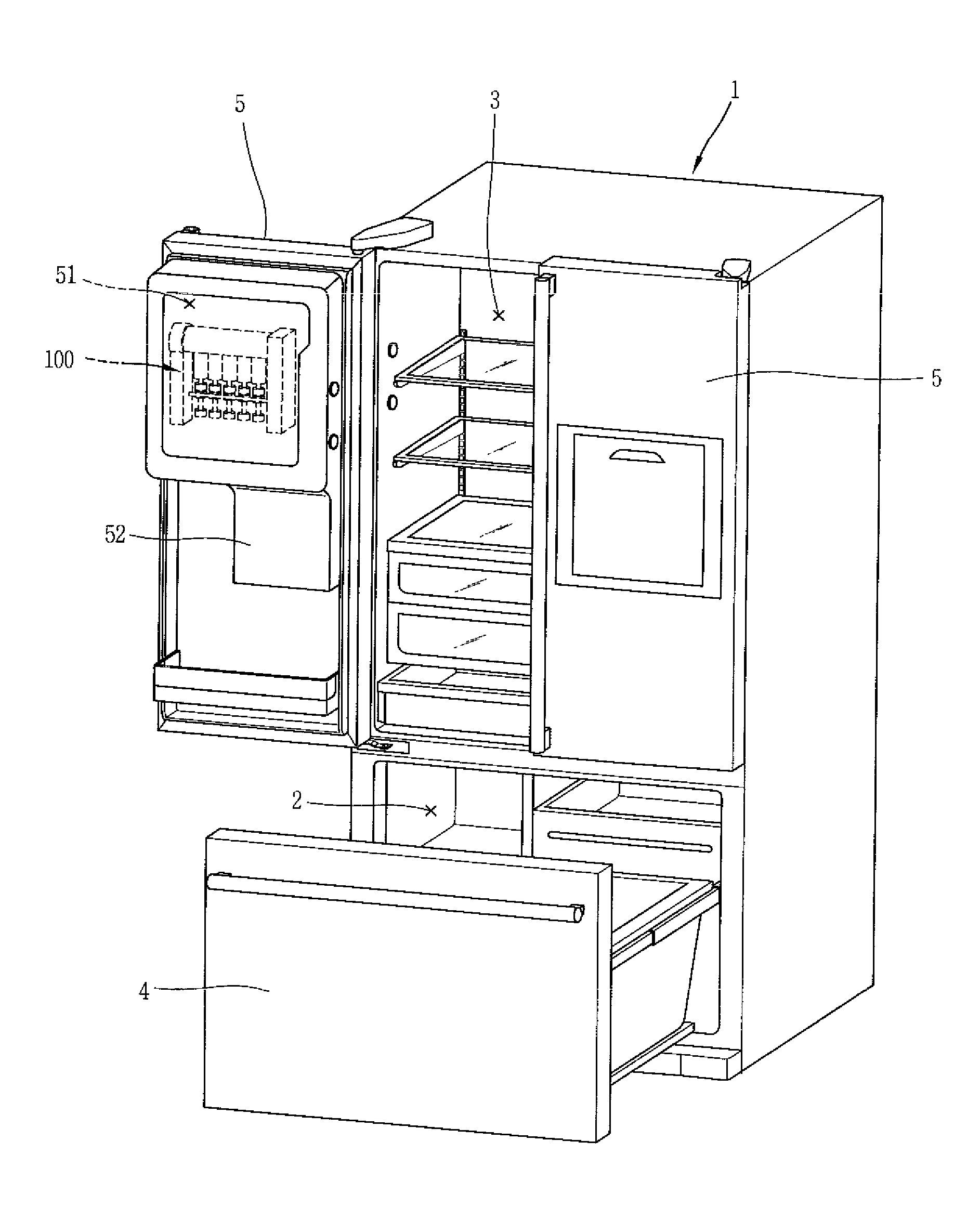 Ice maker, refrigerator having the same, and ice making method thereof