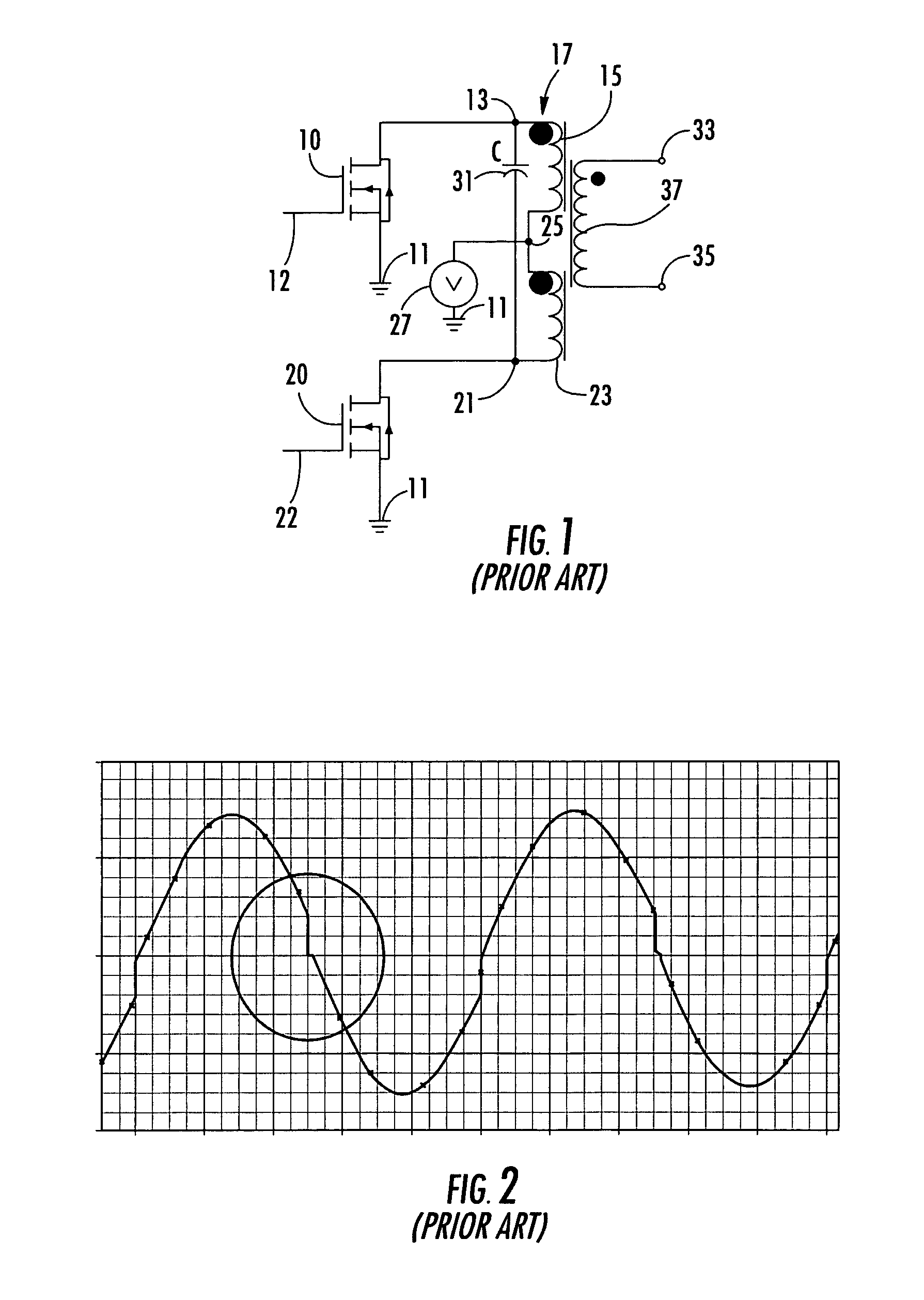 Architecture for achieving resonant circuit synchronization of multiple zero voltage switched push-pull DC-AC converters