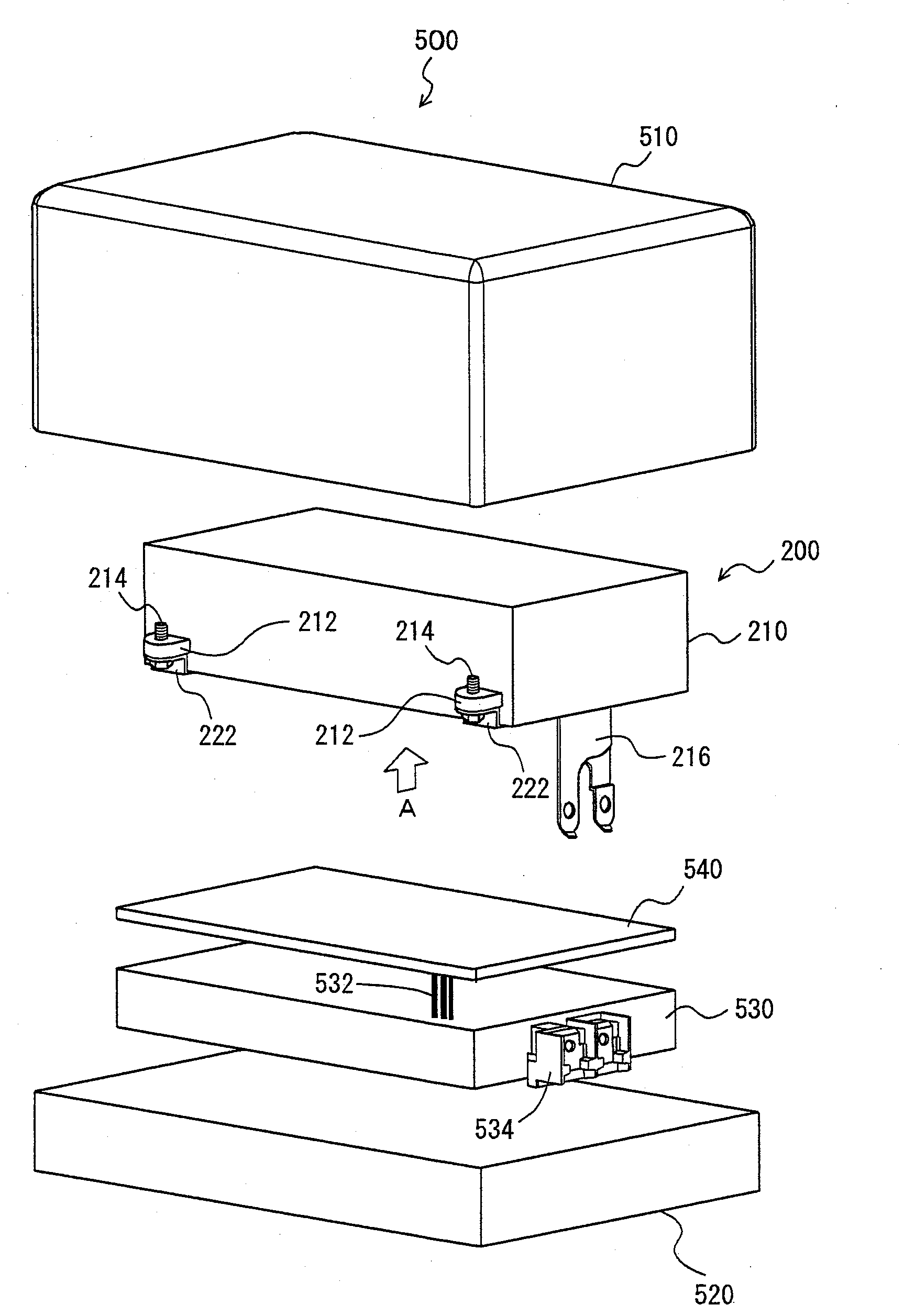 Electric unit having capacitor