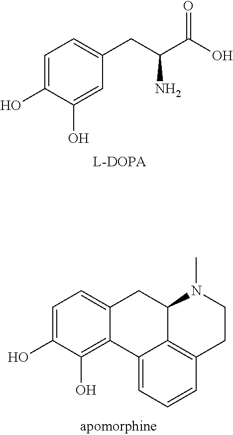 Catecholamine carbamate prodrugs for use in the treatment of parkinson's disease