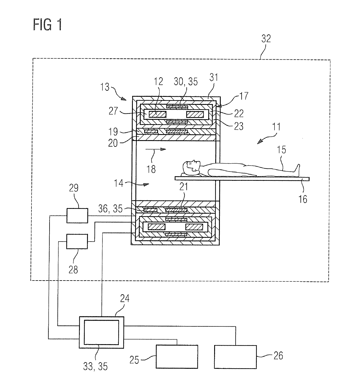 Method and apparatus for eddy current field compensation in magnetic resonance tomography