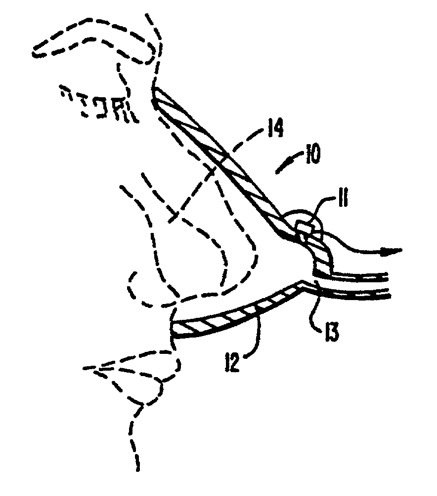 Device for monitoring breathing during sleep and ramped control of CPAP treatment