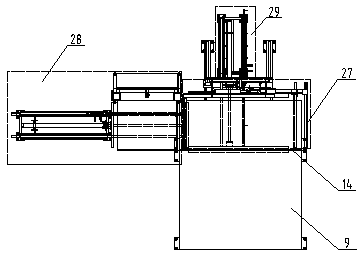 Square-bale hay palletizing device