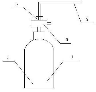 Local submerged gas fire-extinguishing device in electronic distribution transforming cabinet