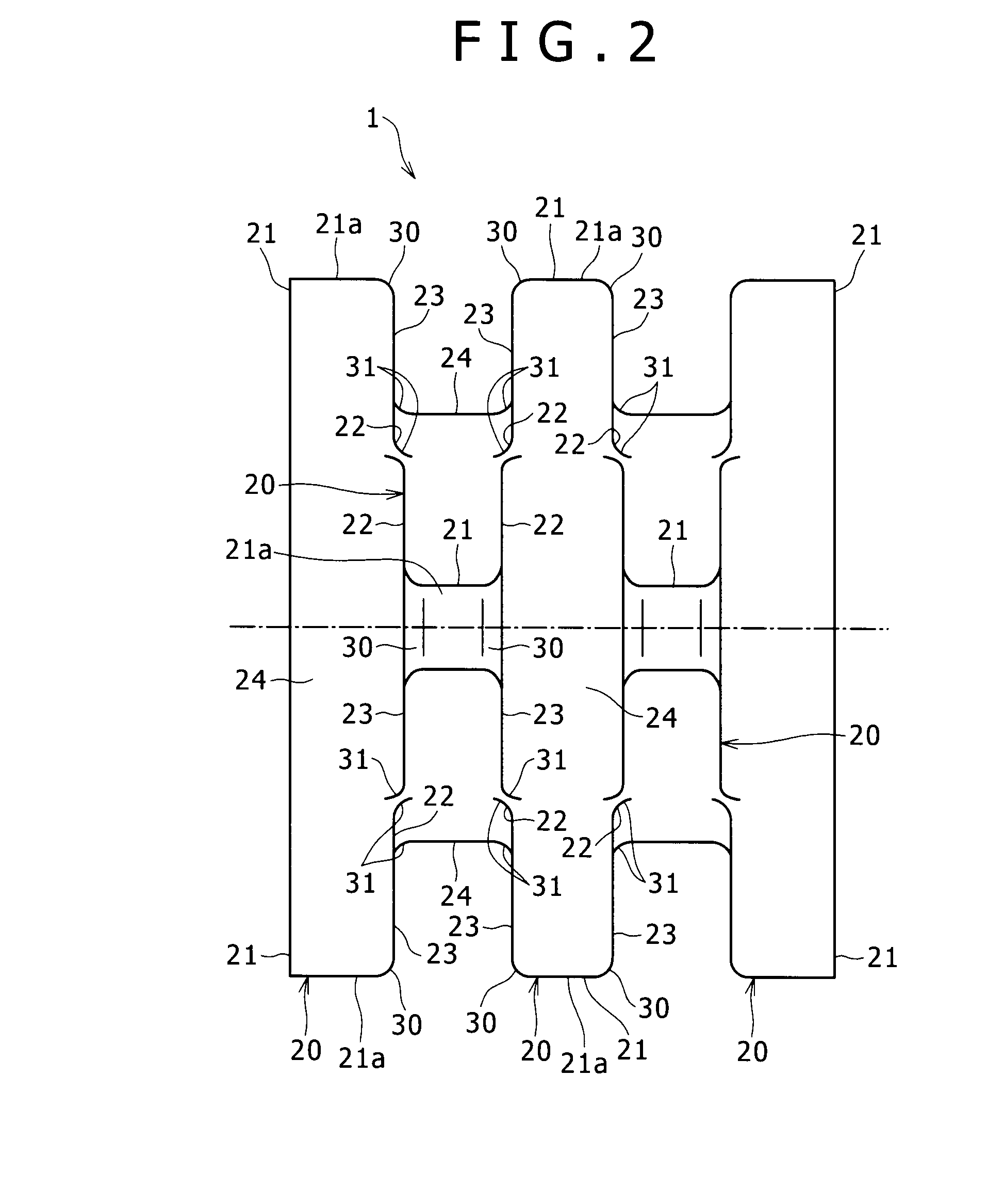 Kneading segment and kneading equipment