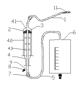 Negative-pressure drainage device