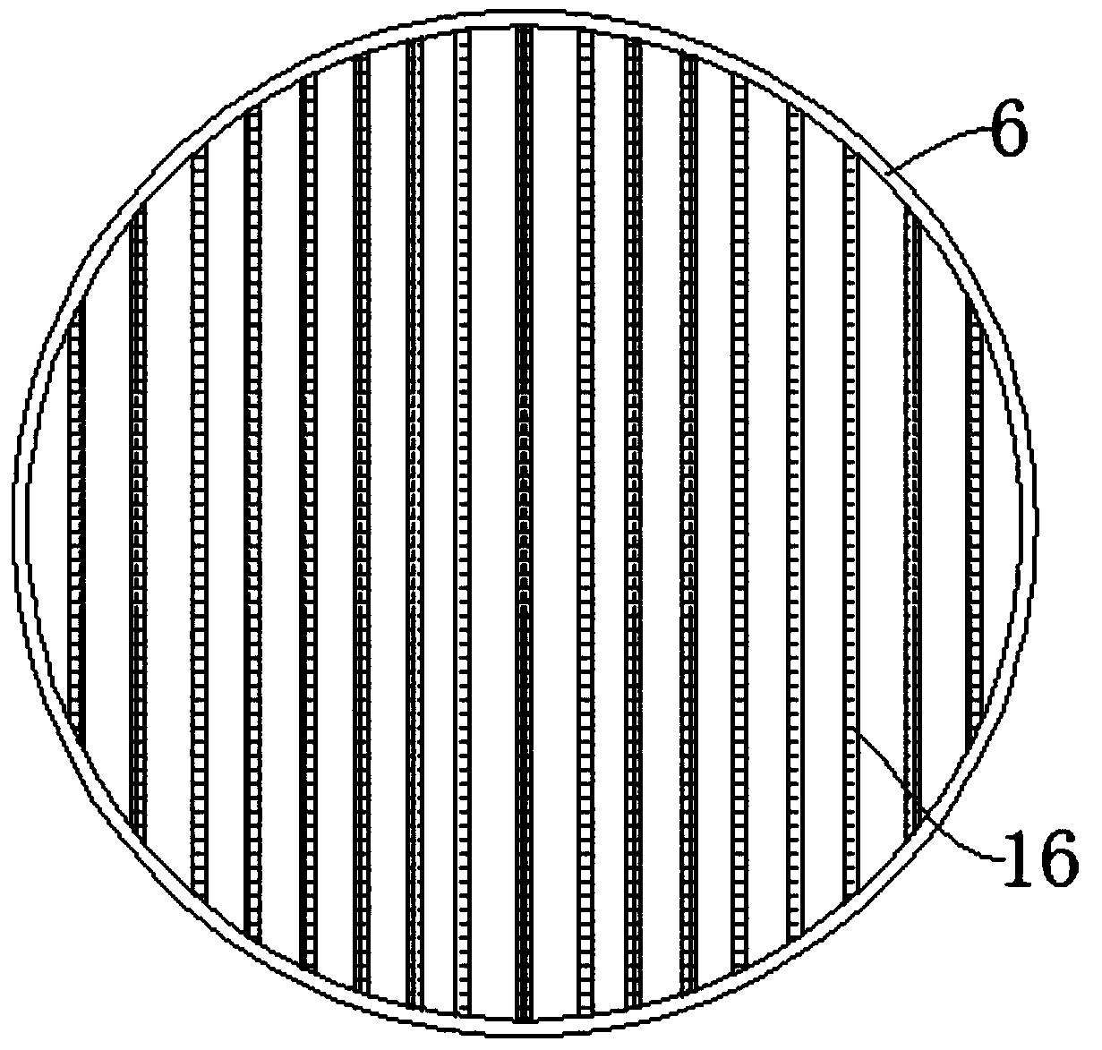 Television air blowing and heat dissipating device capable of filtering dust