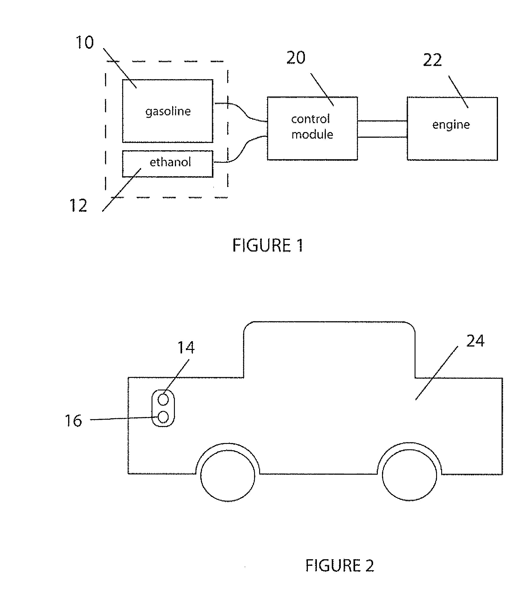 Fuel Tank System for Direct Ethanol Injection Octane Boosted Gasoline Engine