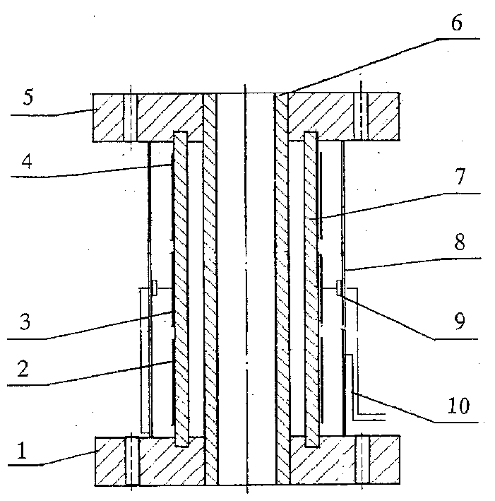 Two-phase gas-liquid flow capacitive sensor