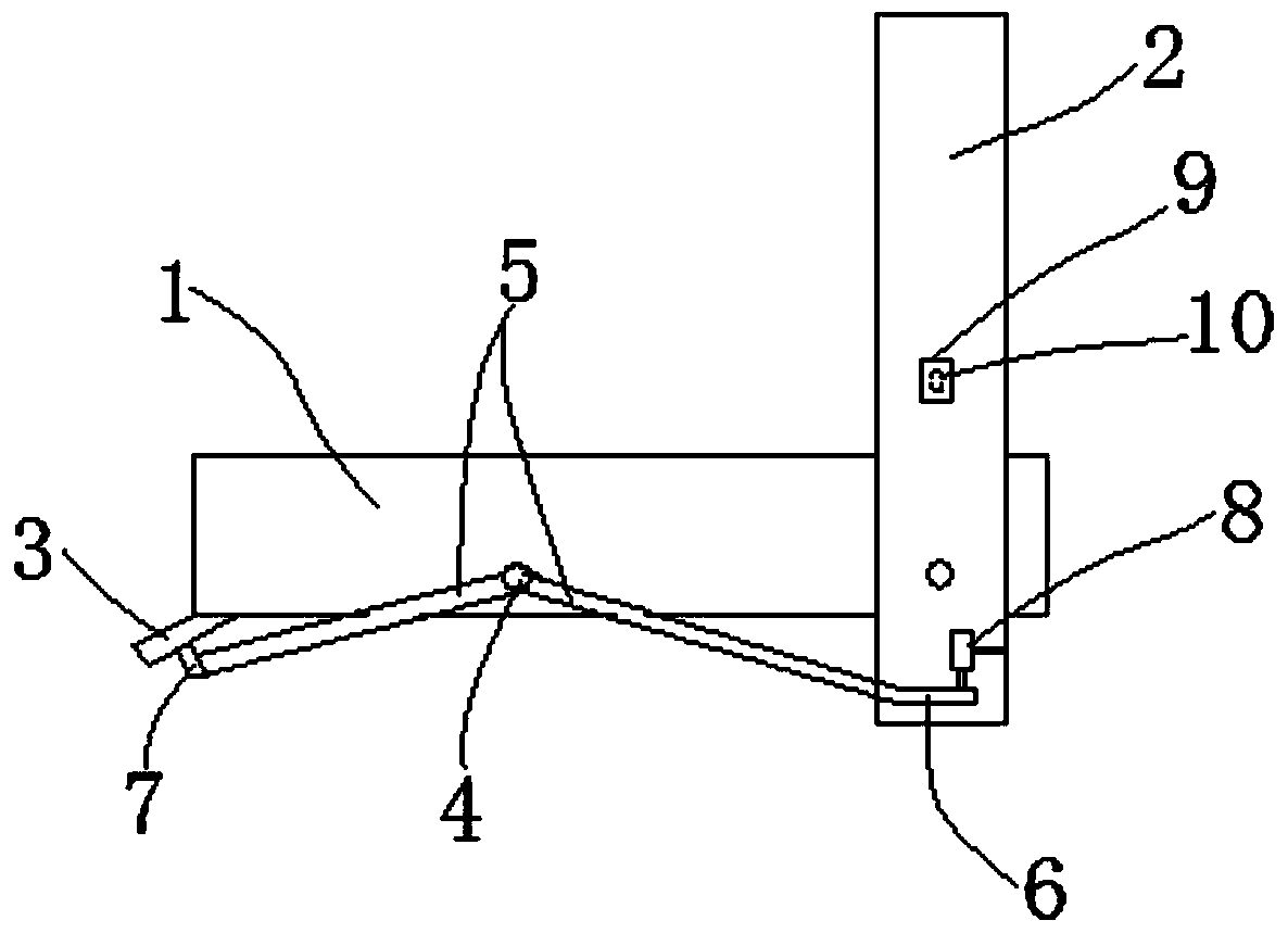 Device and method for adjusting the position of the front seat of the automobile