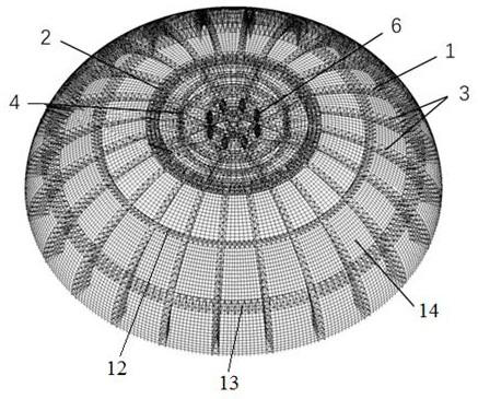 Super-long-span dome structure