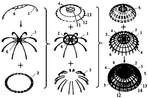 Super-long-span dome structure