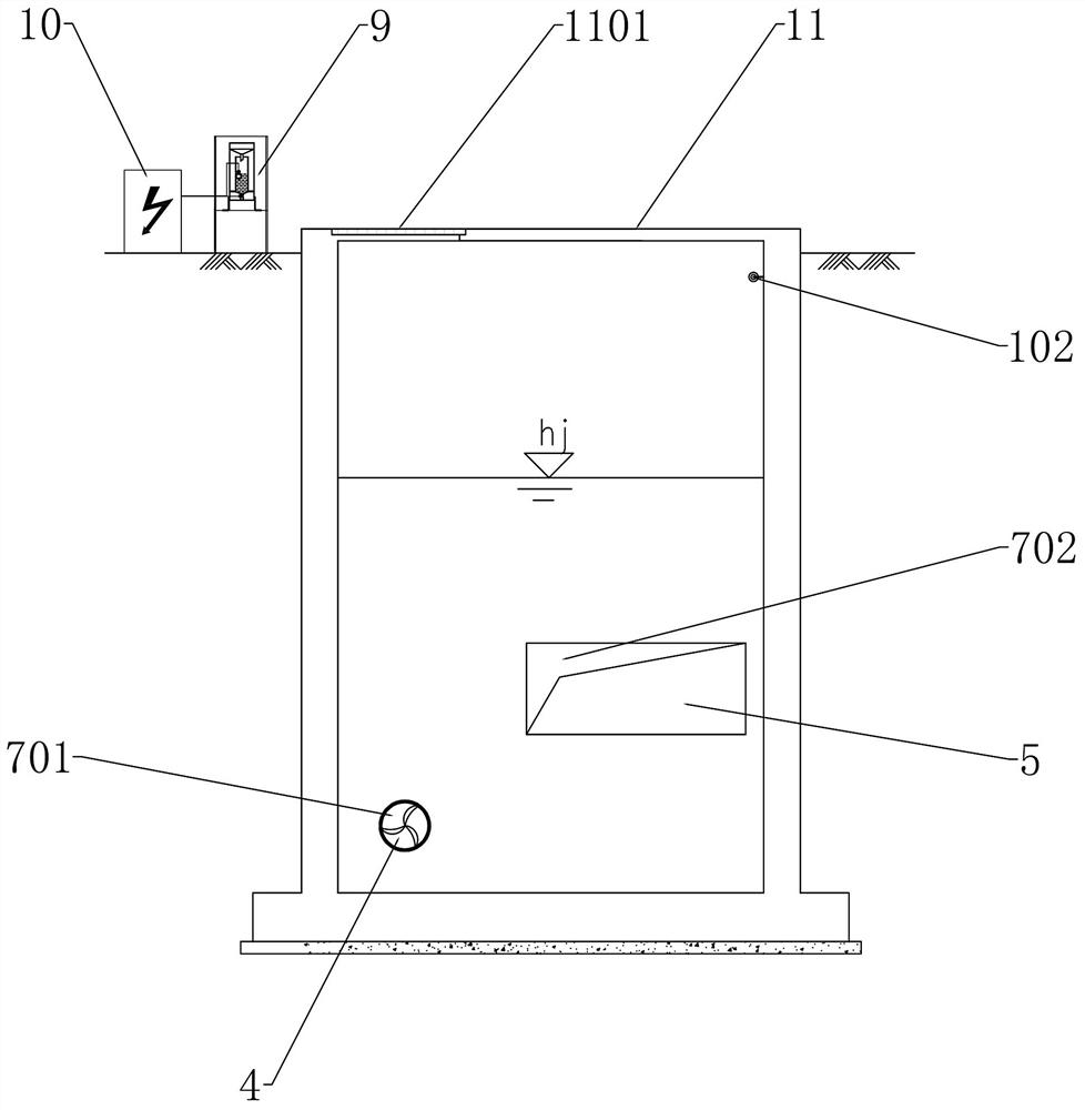 Intelligent flow dividing well for preventing backward flowing of sewage interception main pipe and using method of intelligent flow dividing well