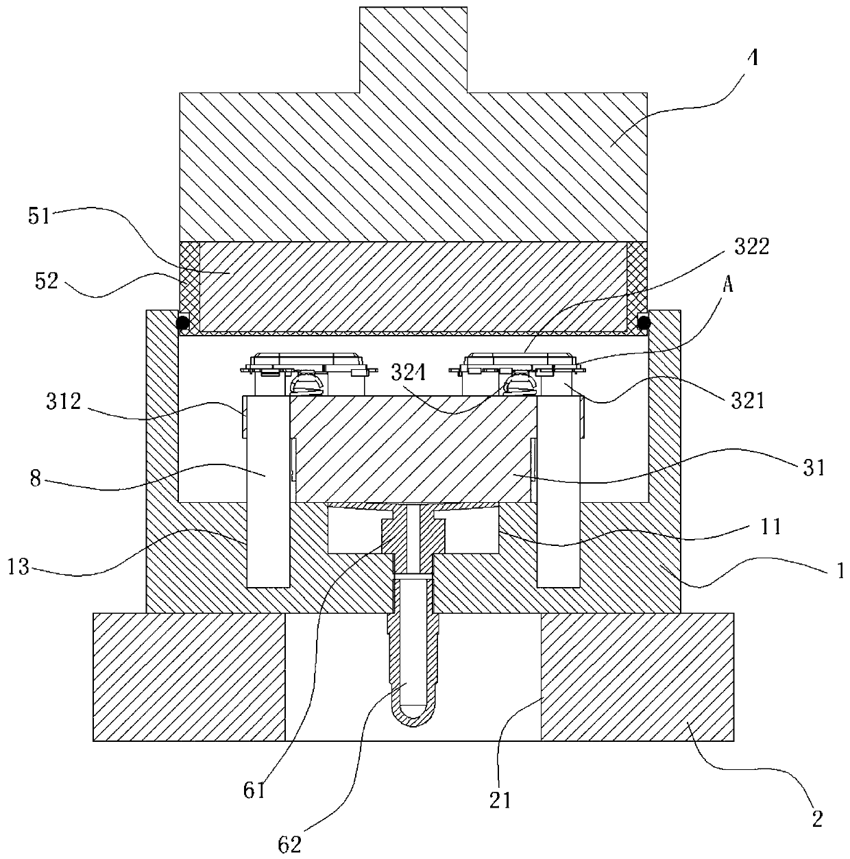 Mobile phone lens bracket group chamfer electrolytic machining fixture and technology method thereof