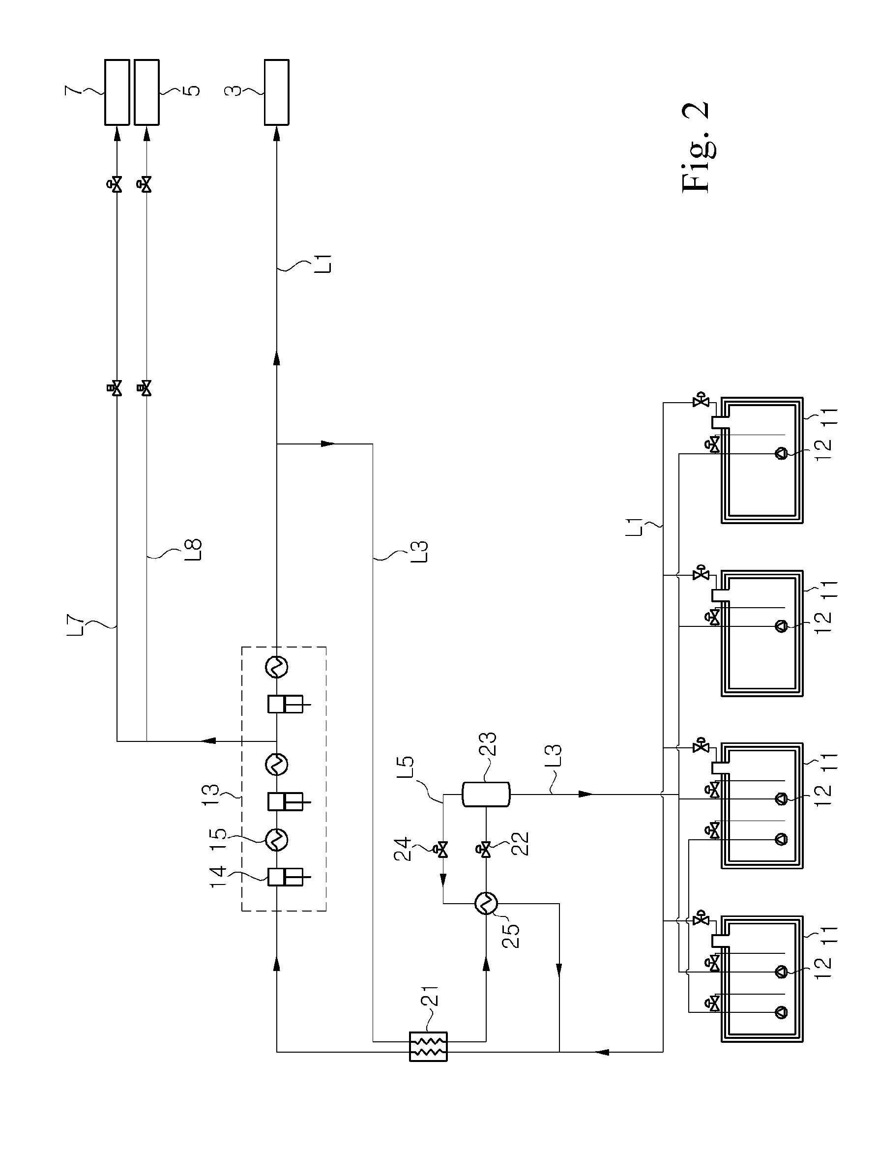 Liquefied gas processing system for ship