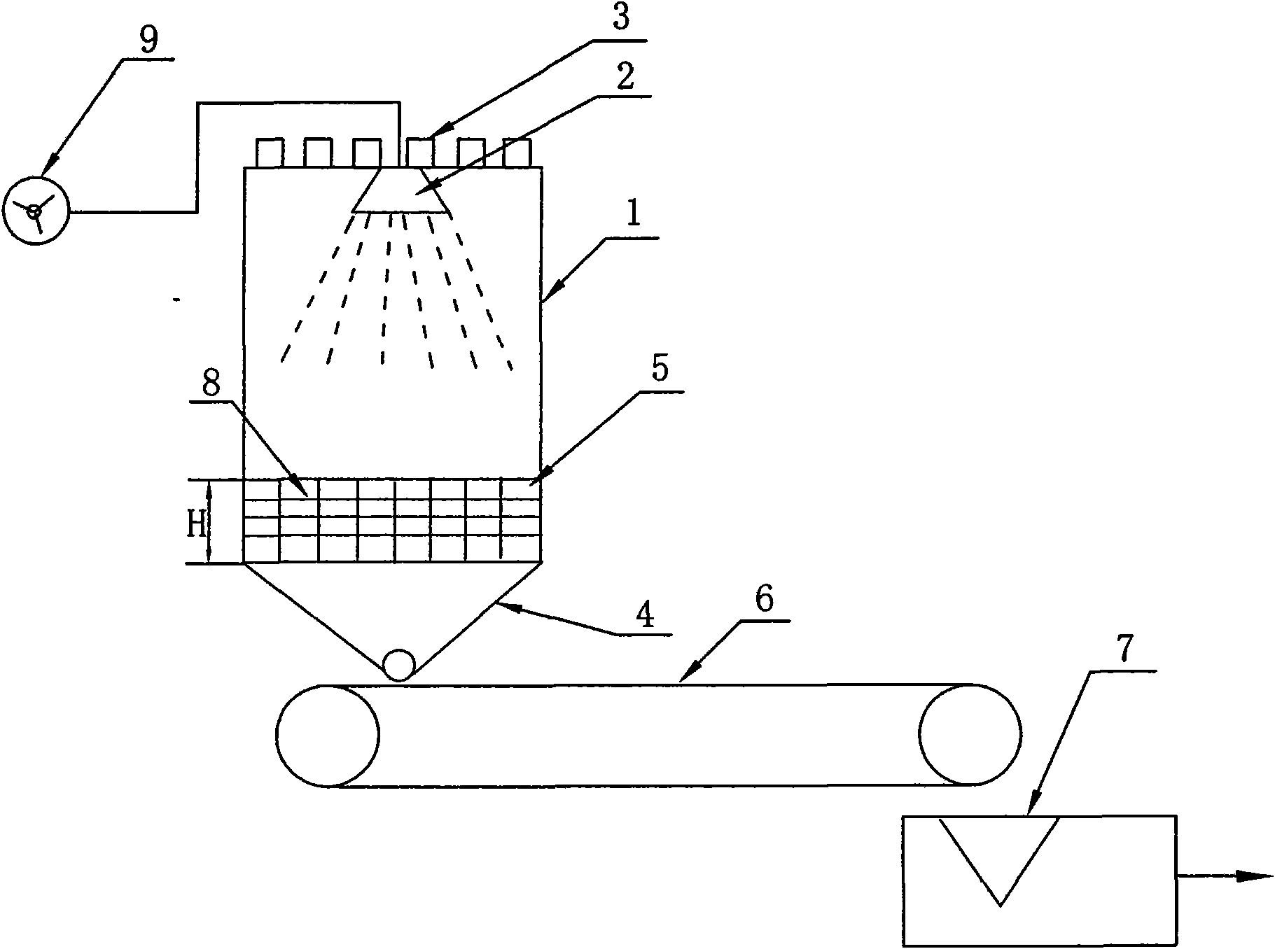 Novel tower-type air-cooled prilling device for full-melting compound fertilizers