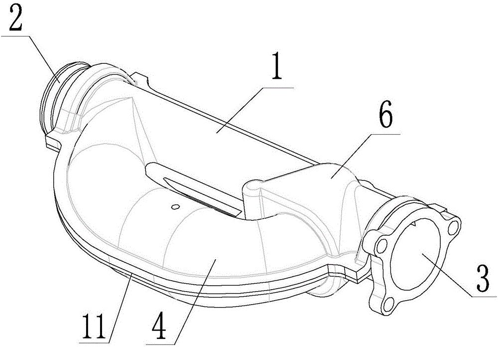 Engine electric supercharger structure with bypass valve