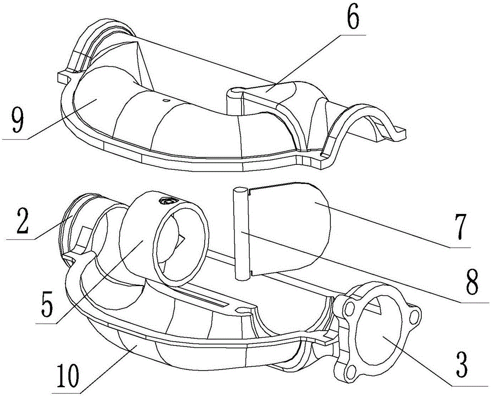 Engine electric supercharger structure with bypass valve