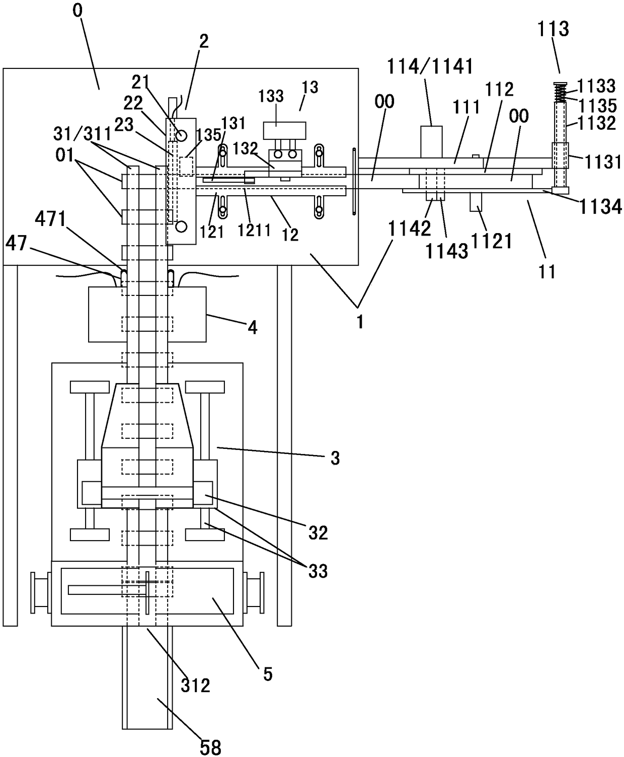 Full-automatic cutting edging machine for clothing trademarks