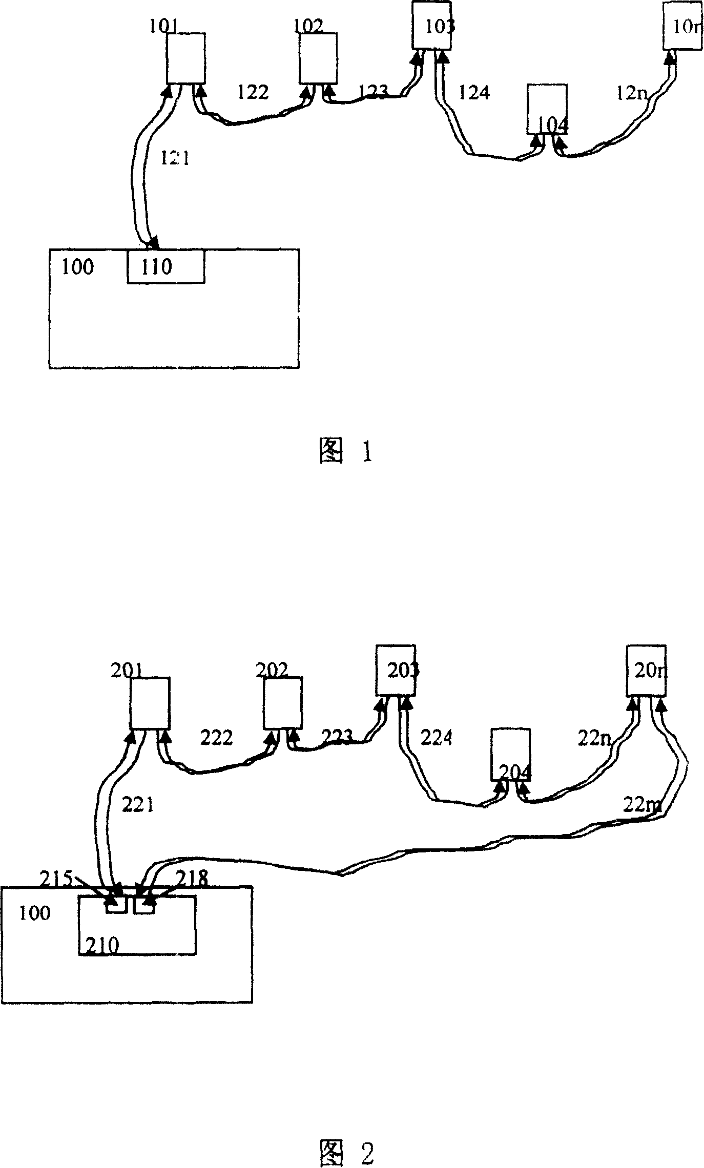 Wireless communication base station/trans receiver loop connection method and medium frequency interface structure