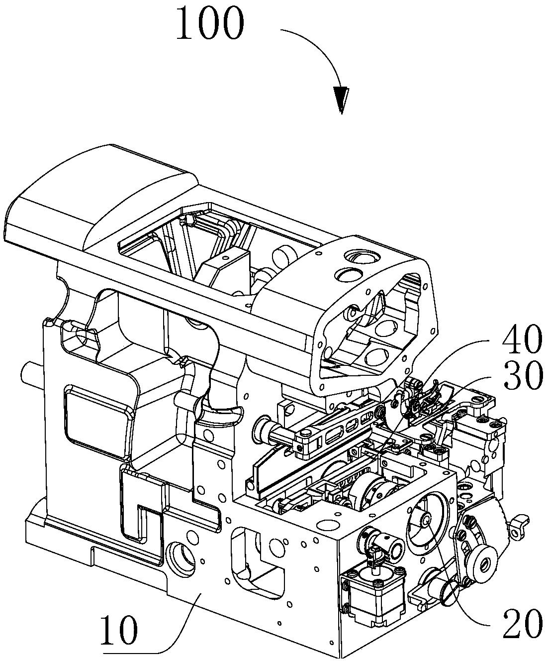 Cloth feeding tooth rack adjusting mechanism and overedger using same