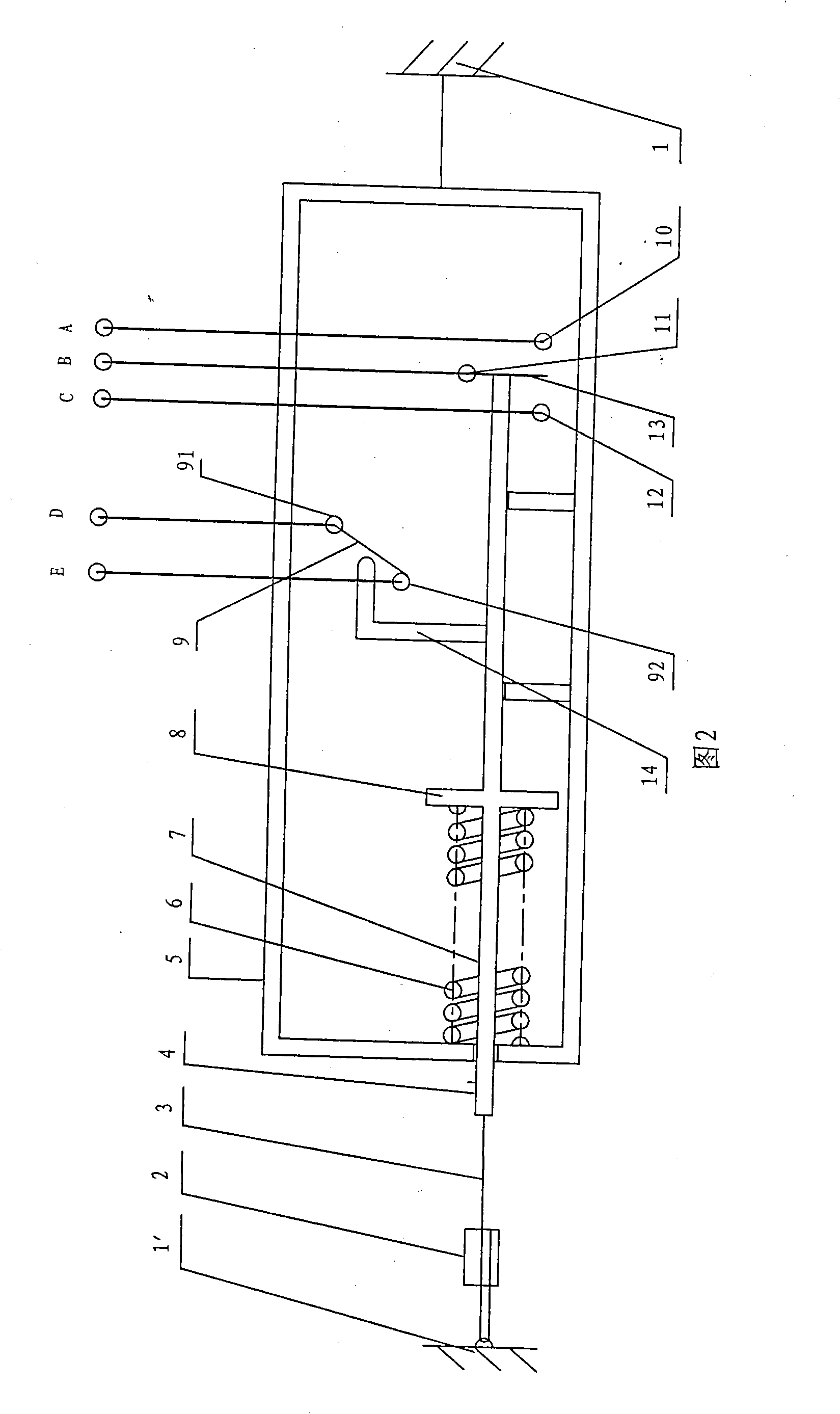 Automatic monitoring warning system for drawing triggering type landslide and rolling stone