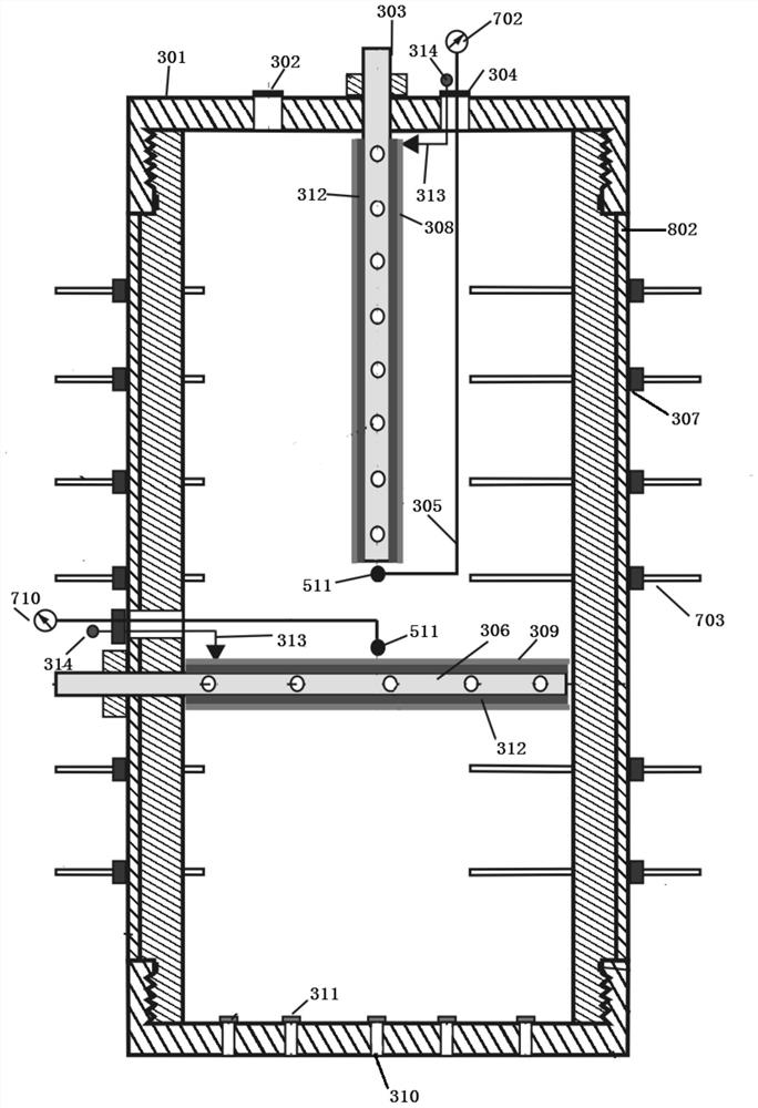 Simulation device and method for co-production of conventional natural gas reservoir and methane hydrate reservoir