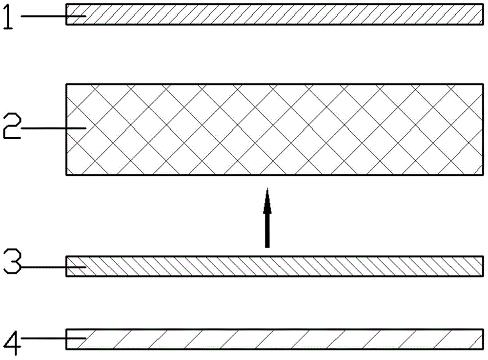 Double-sided textured multilayer metal texture interlaced decorative sheet and production process thereof