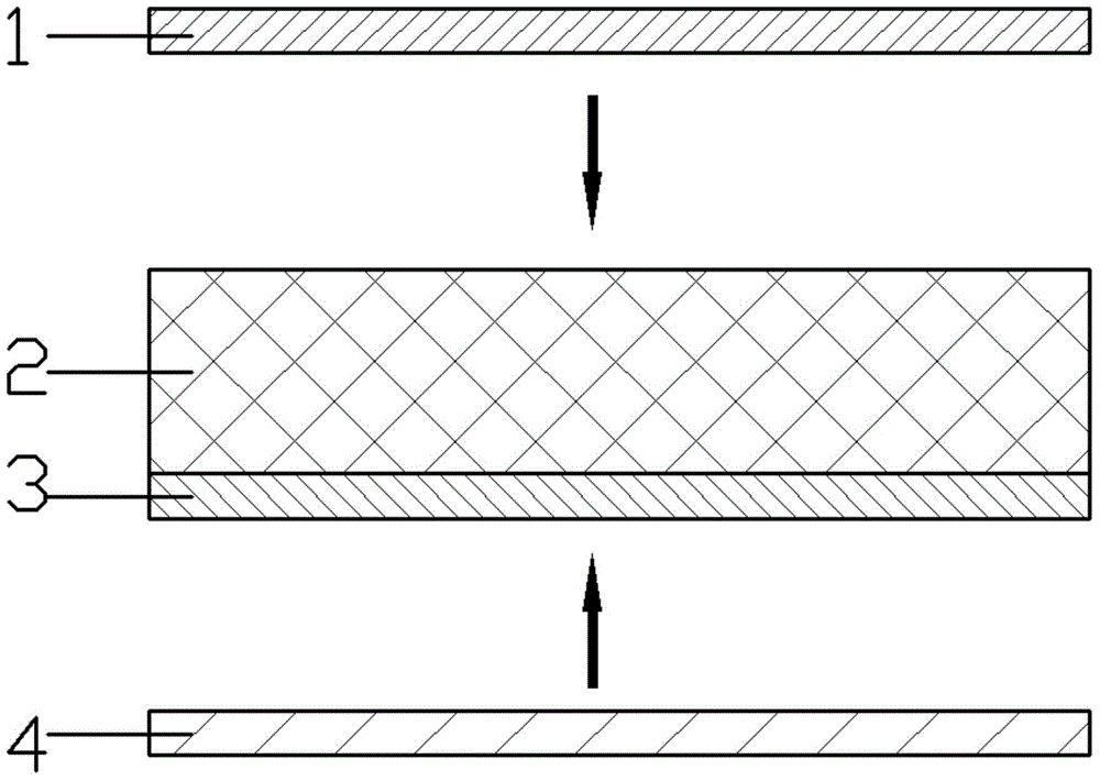 Double-sided textured multilayer metal texture interlaced decorative sheet and production process thereof