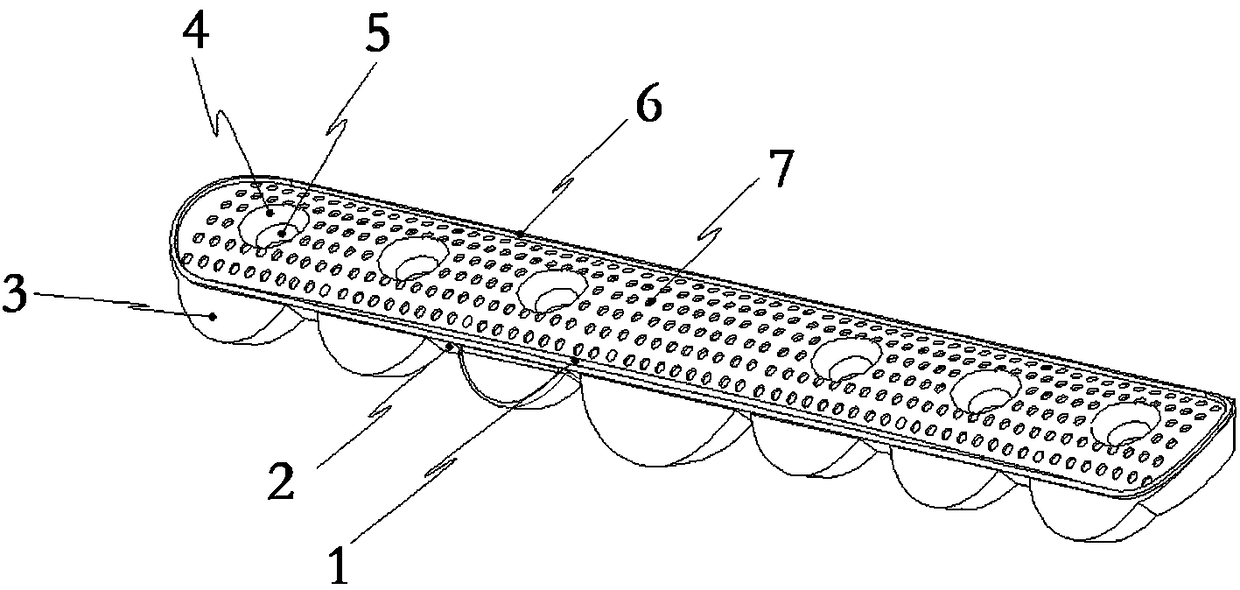 Magnesium alloy tibial fracture bone plate