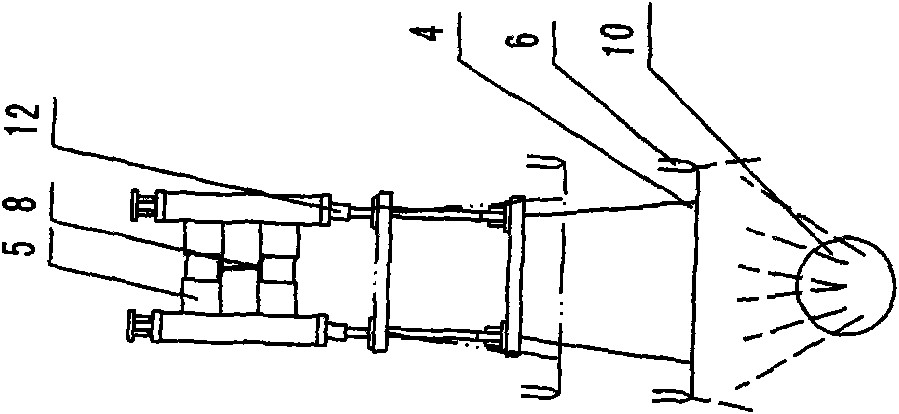 Device for absorbing graphite dust